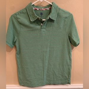 GUC 2 collared shirts-1 green and 1 yellow stripes.